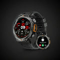 Smart Watch Bluetooth 1.45 Inch Black Rugged Case with Black Polyurethane Sport Band