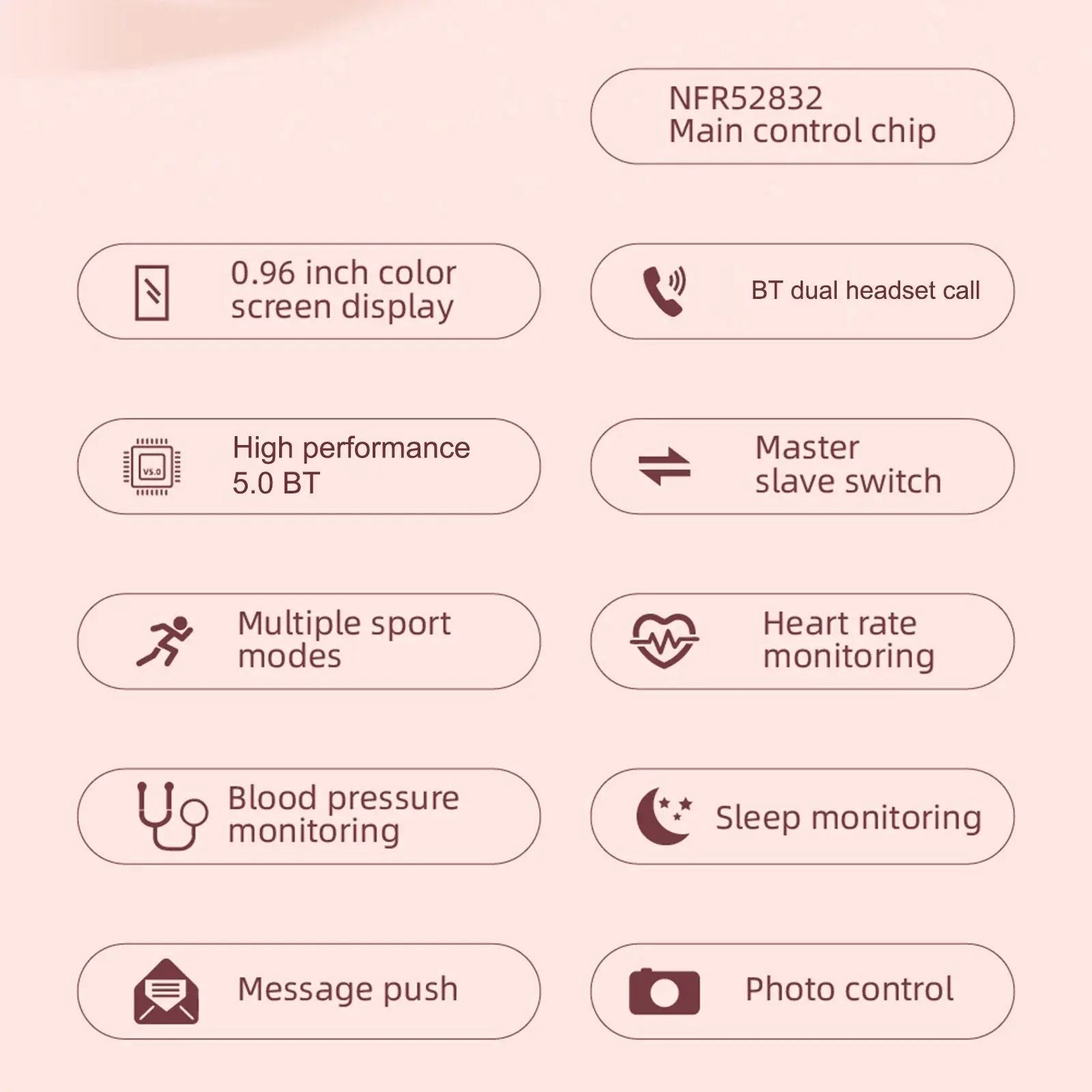 Smart Dual 2-In-1 Fitness Tracker & Wireless Earbuds